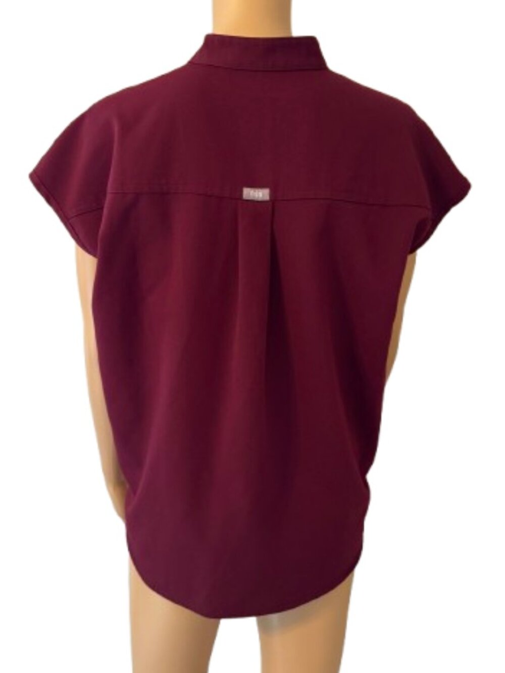 FIGS Rafaela Burgundy Technical Collection  Top XS - Picture 2 of 8
